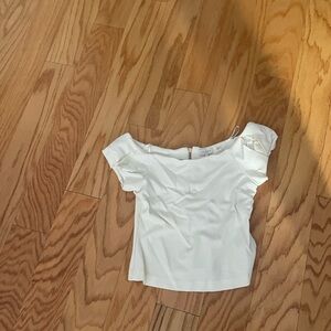 Ted baker white cropped top